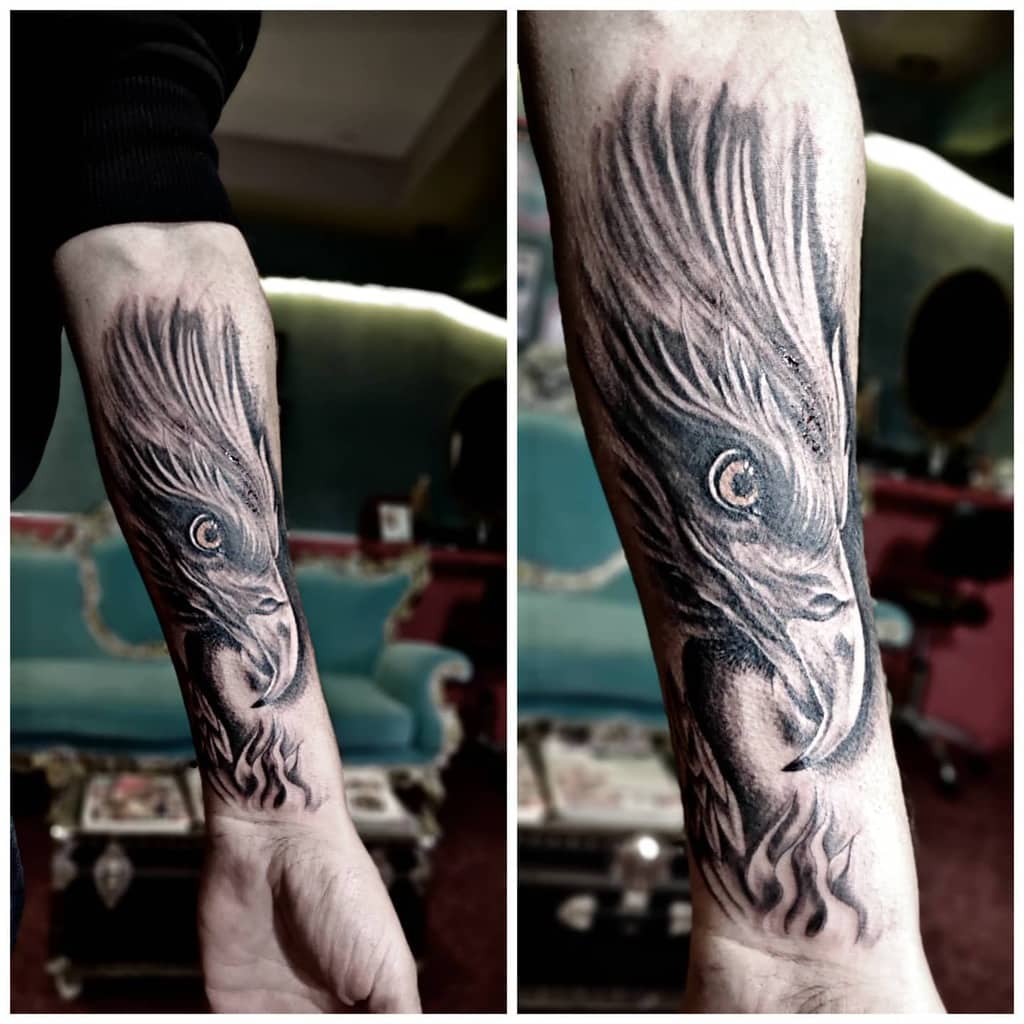 Eagle Head Arm Tattoo eagleink_