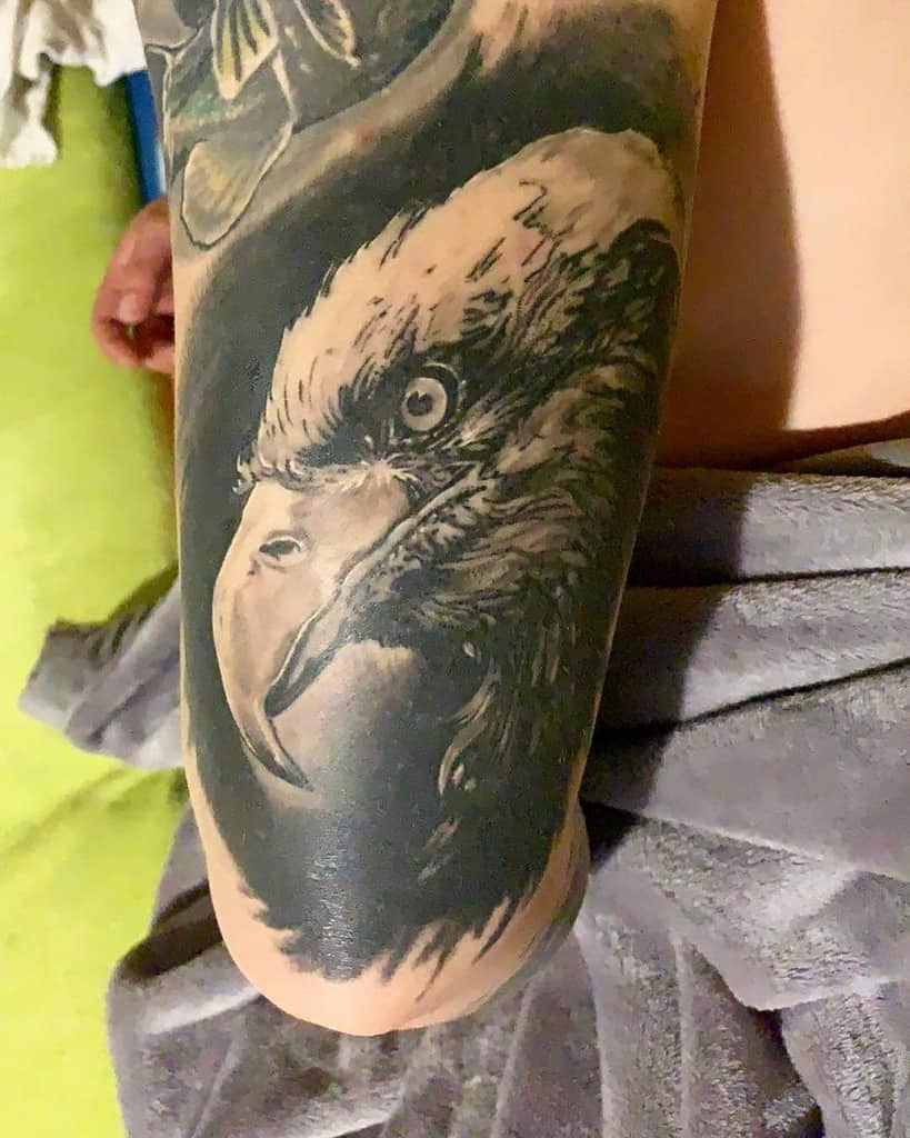 Eagle Head Arm Tattoo tylerwary_ink