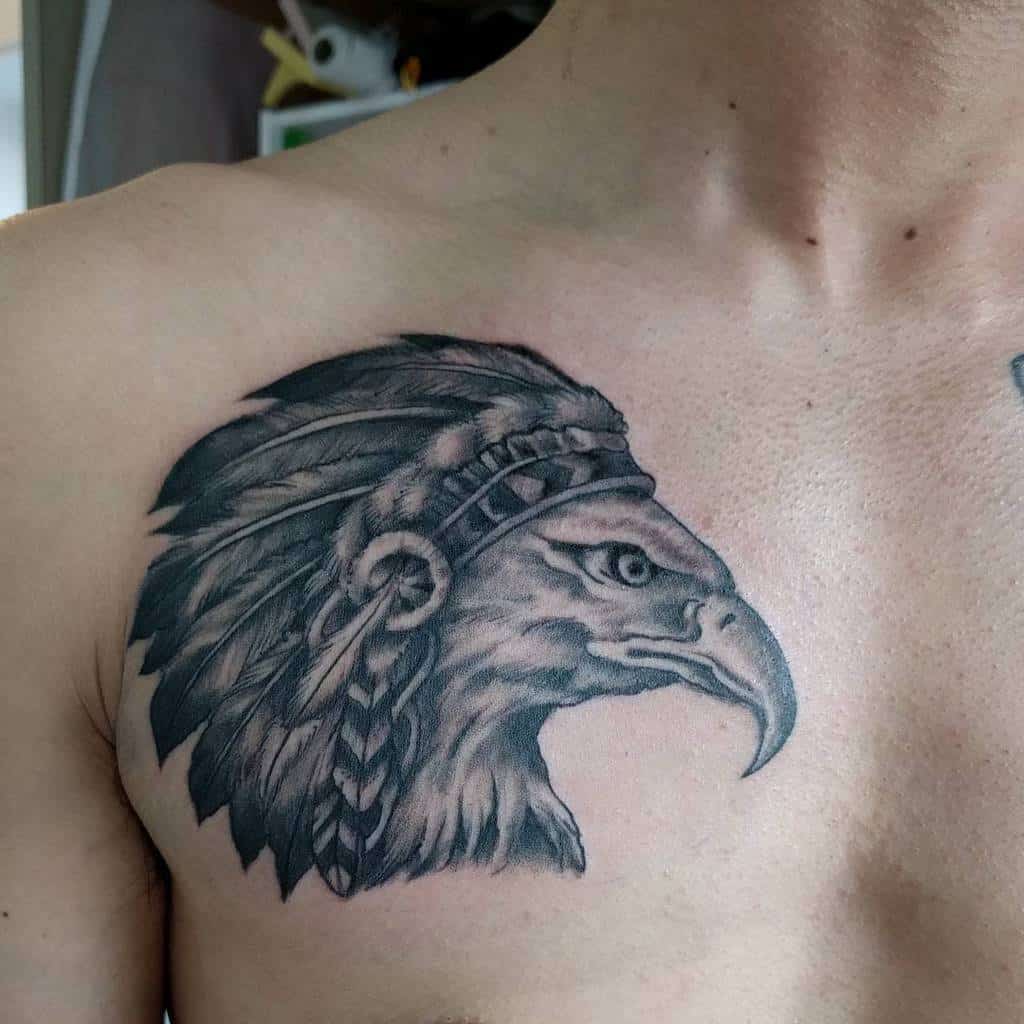 Eagle Head Chest Tattoo megumihotruby