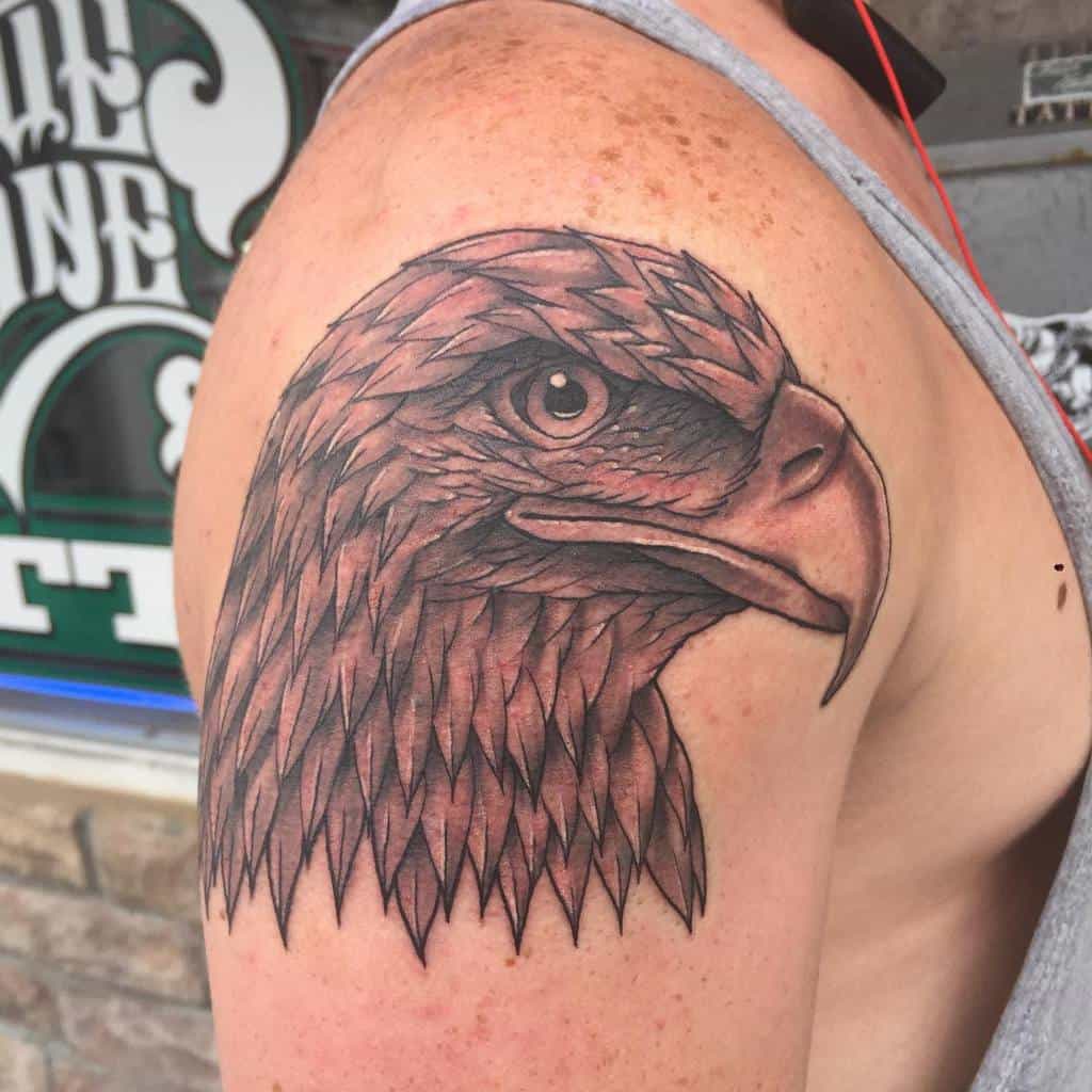 Eagle Head Shoulder Tattoo antonioottat