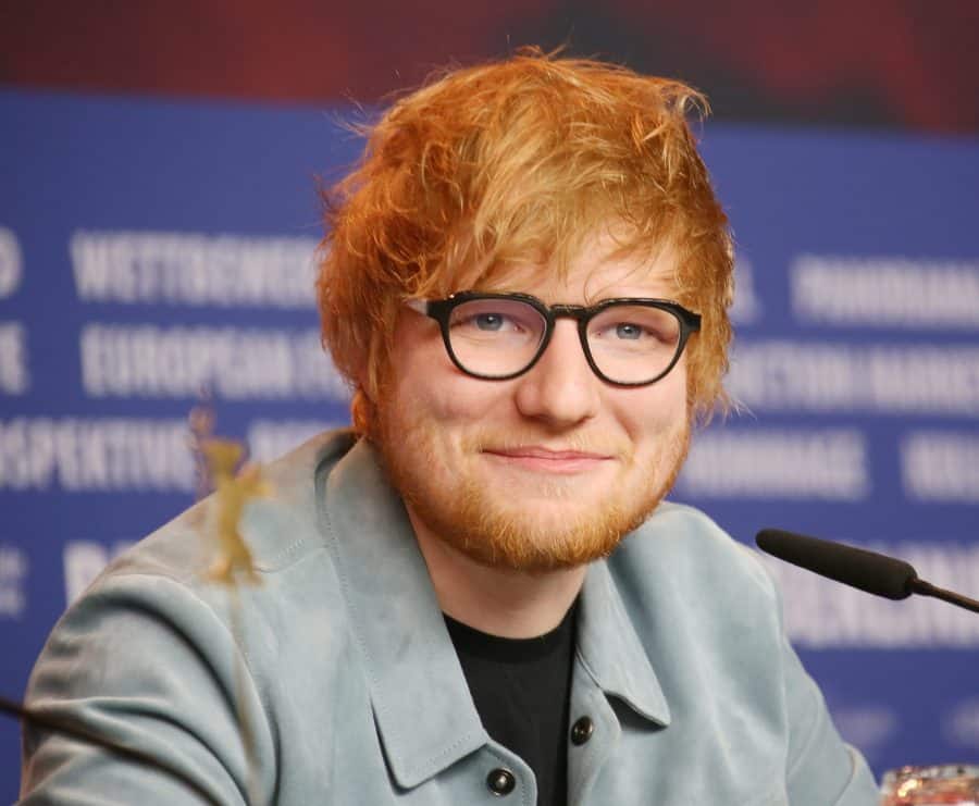 Ed Sheeran Speaking At Press Conference Press Photo