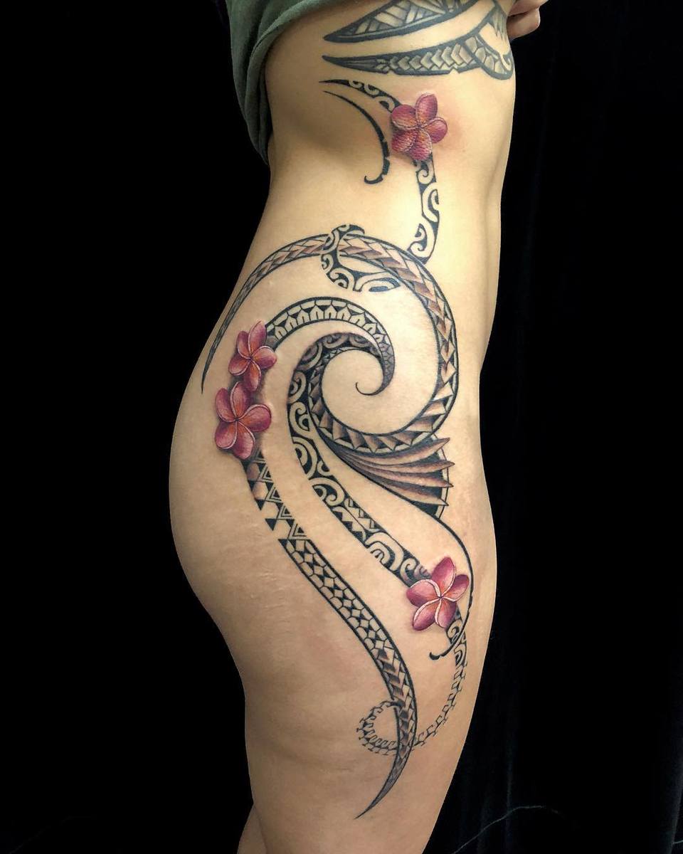 Female Polynesian Tattoo genevieve_tattoos