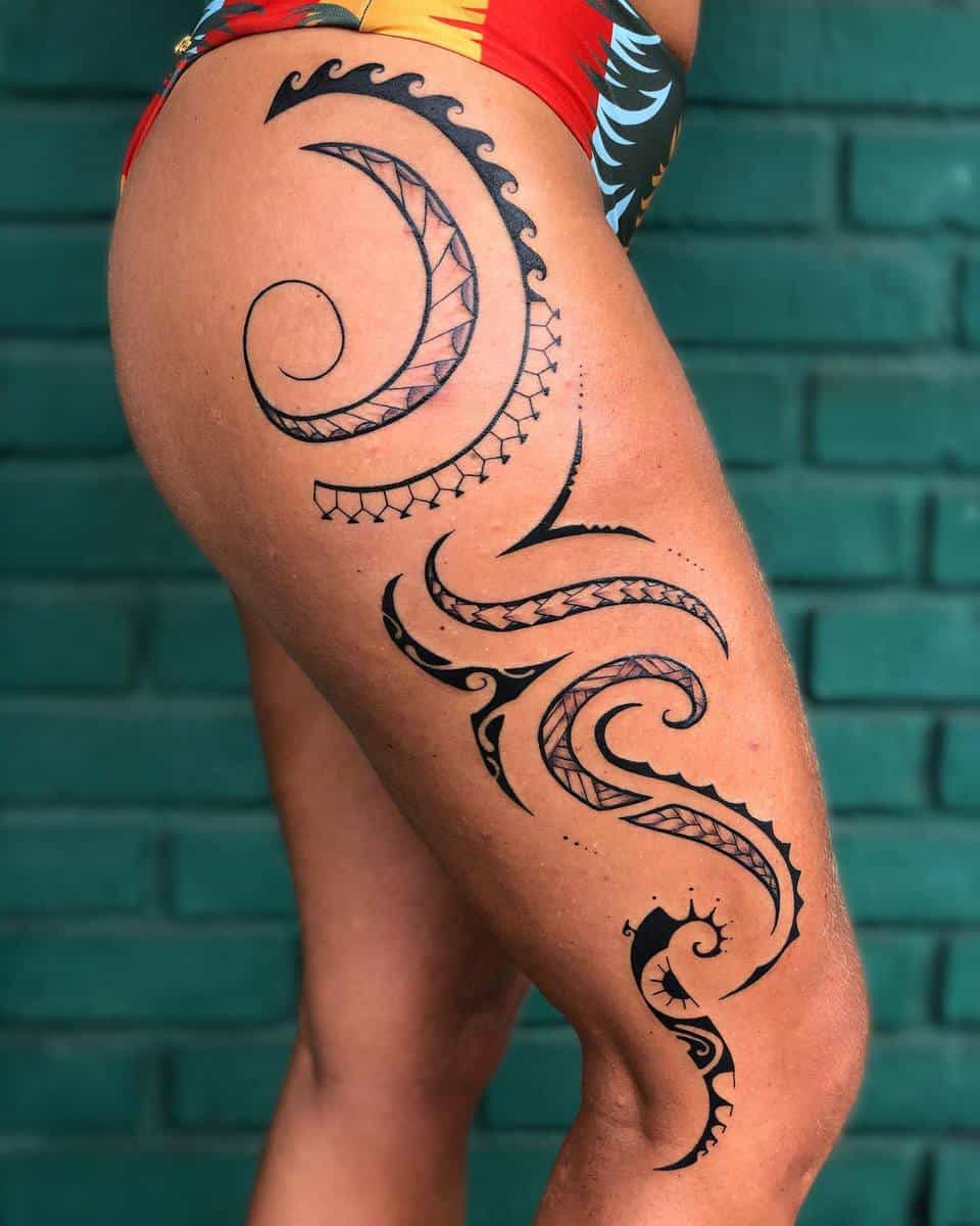 Tattoo uploaded by Tuigamala Andy • #freehand #samoan spine piece #female # tattoo • Tattoodo