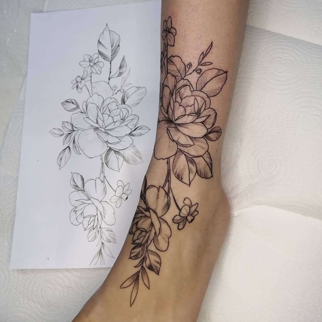 Draw a fine line tattoo design for you by Tiveart | Fiverr