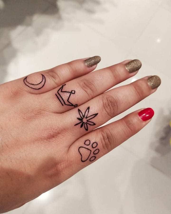 Juice Long Lasting Temporary Tattoos for Women Butterfly Flower Finger  Small Tattoo Stickers for Kids Girl Fake Tattoo Body Art