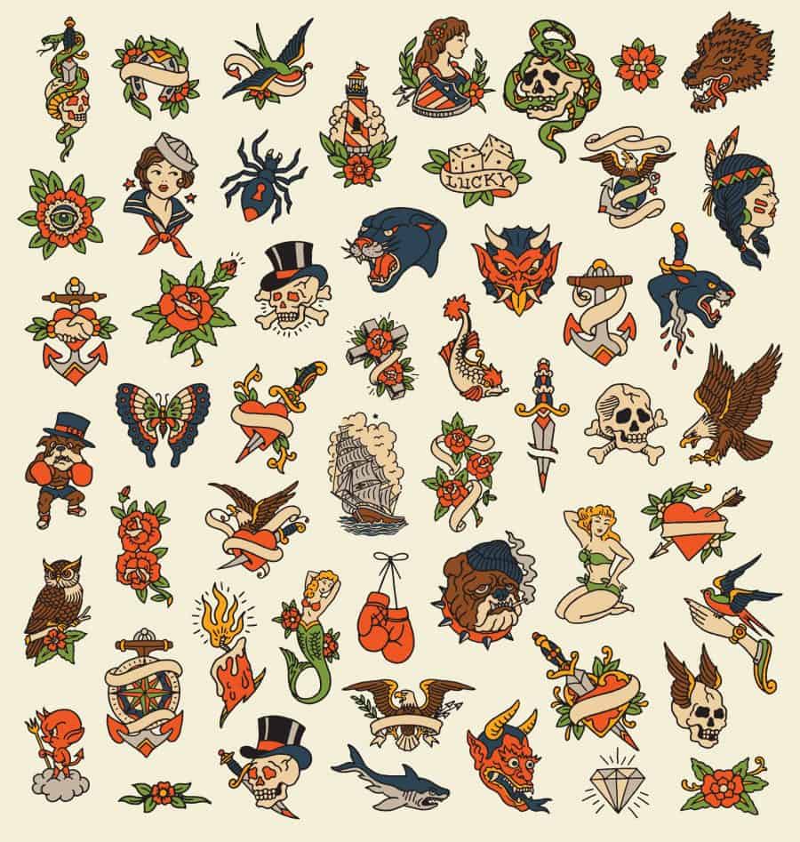 38 Tattoo Flash Ideas PNG