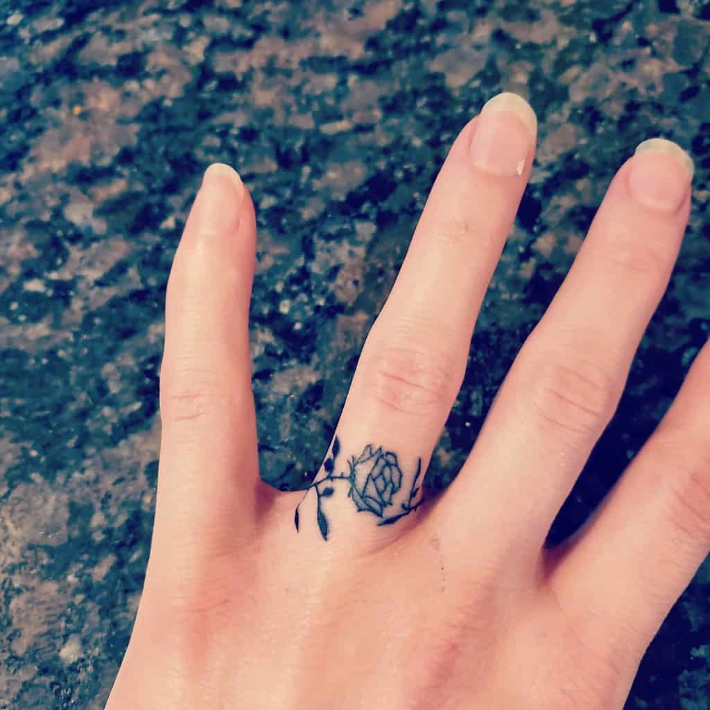 Floral And Patterned Ring Tattoo Joydollinger