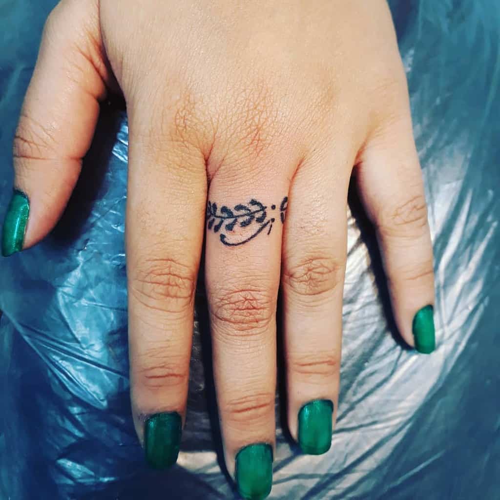 Floral And Patterned Ring Tattoo Swapna Satish23