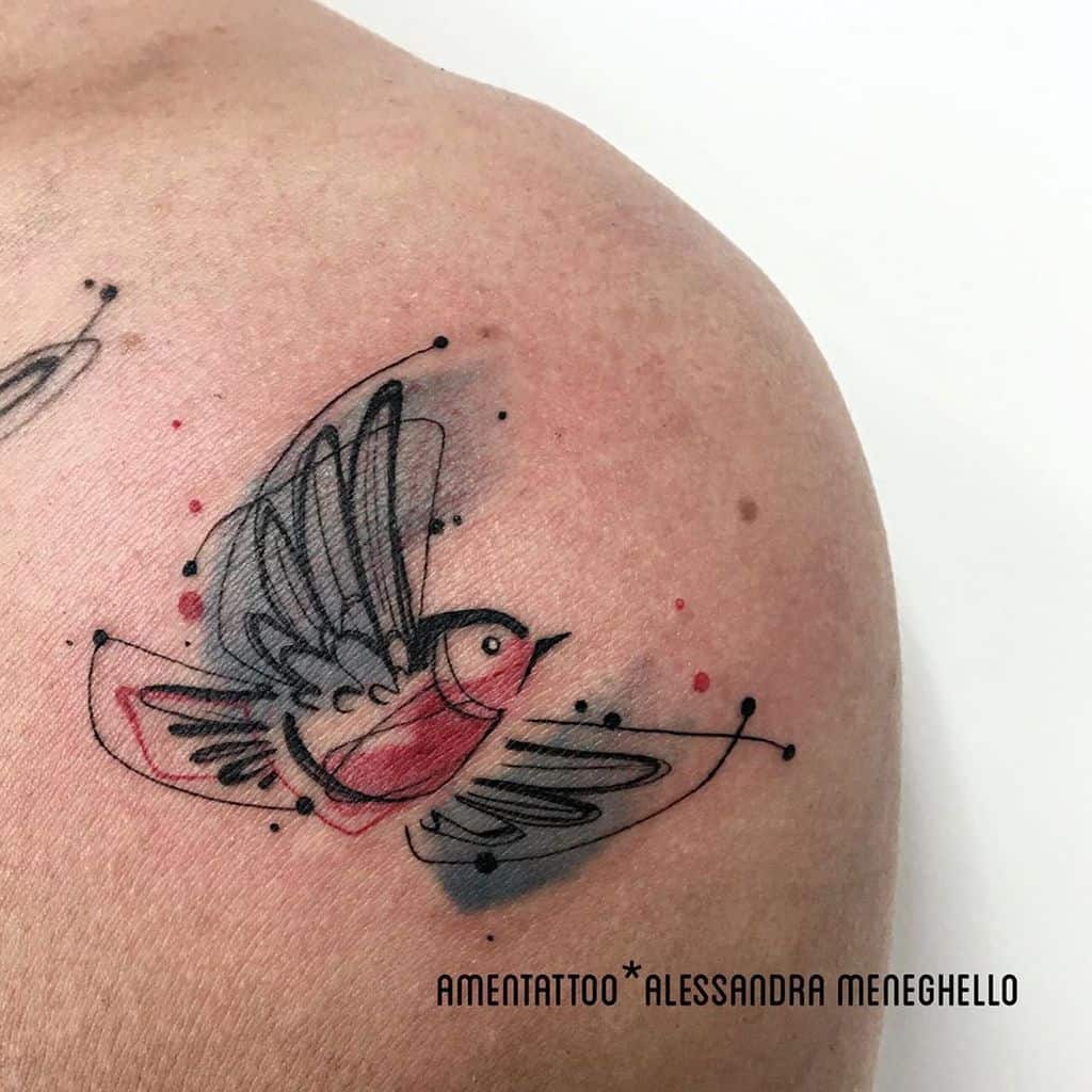 Flying Robin Tattoo amentattoo