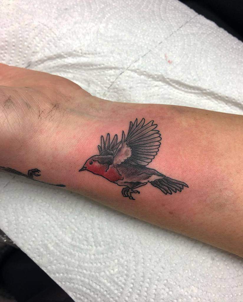 Flying Robin Tattoo Rachelritchietattoos