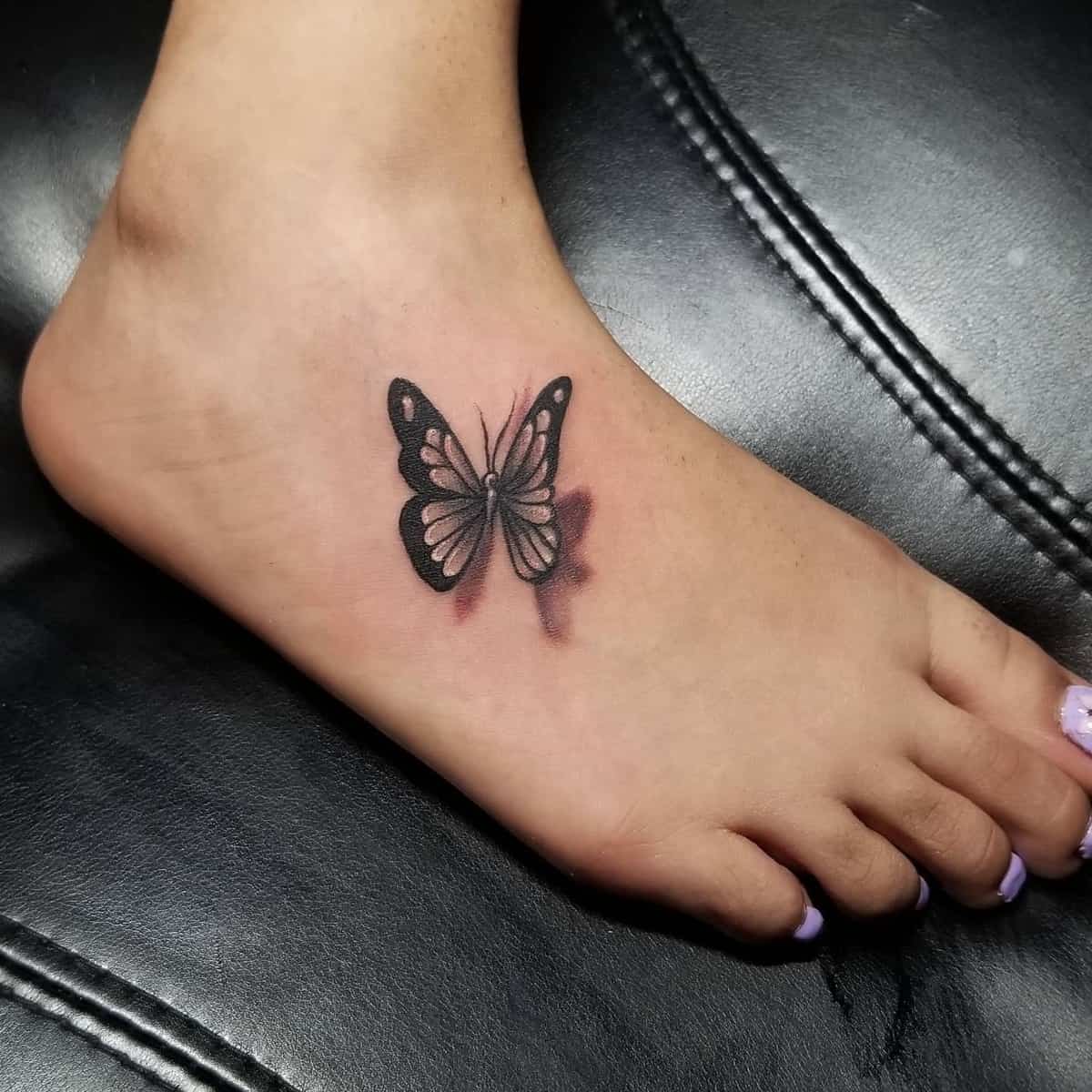 Foot Butterfly Tattoos _flyboii