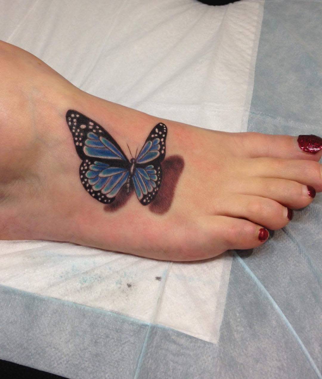 Foot Butterfly Tattoos bonnie_rita_and_friends