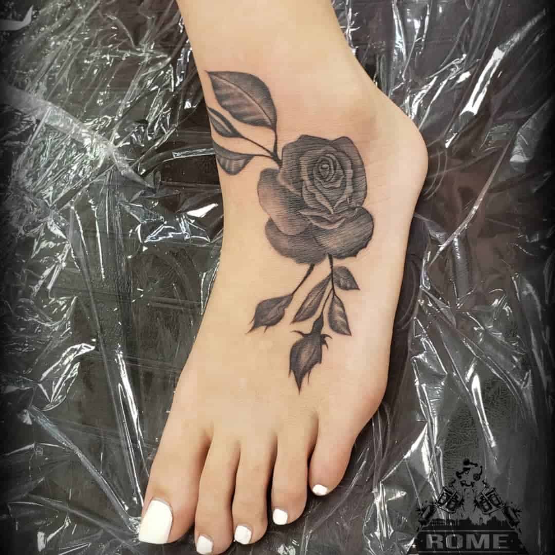 Foot Flower Tattoos chris_allen_tattoo