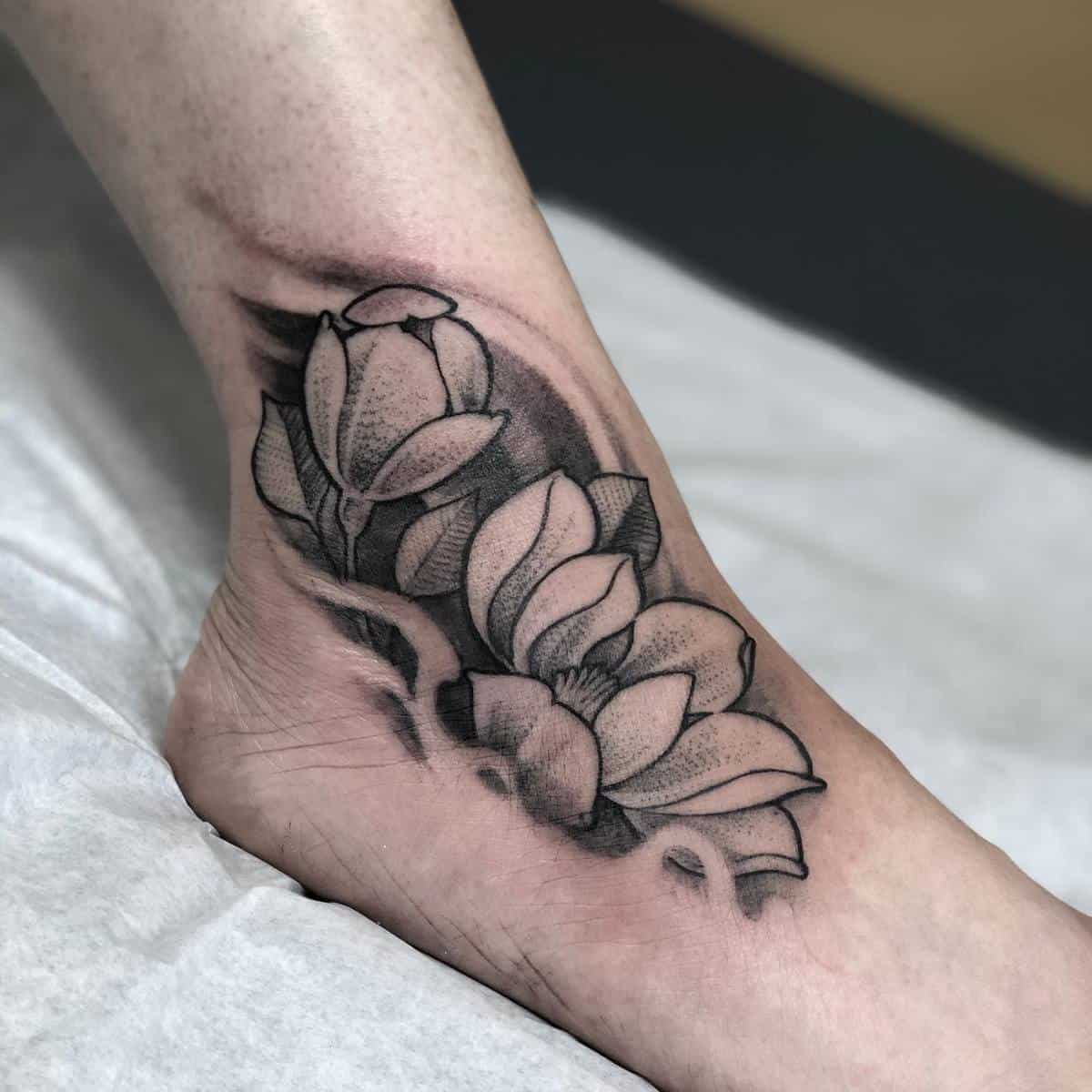 Foot Flower Tattoos mikewilliams.nq