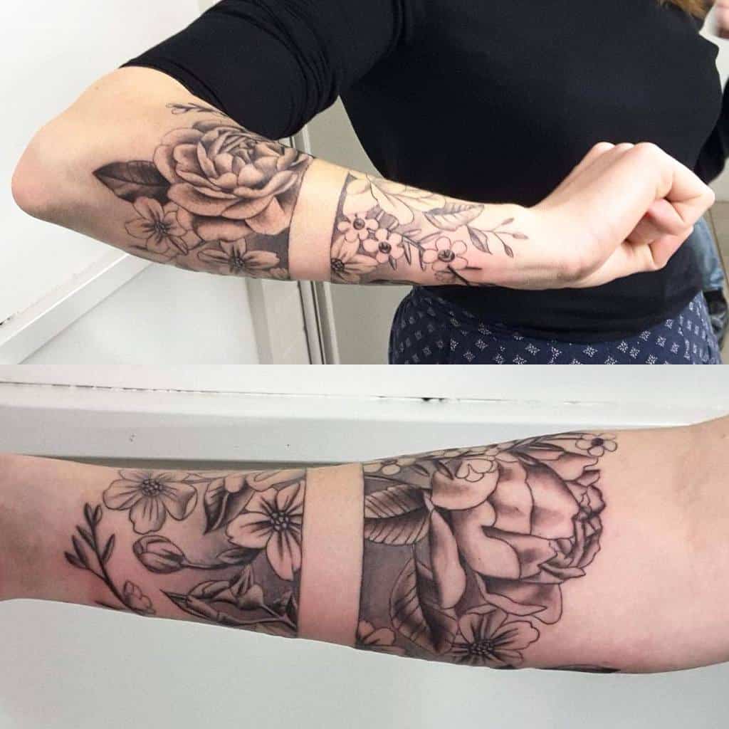 Forearm Half Sleeve Tattoos For Women katoskinner