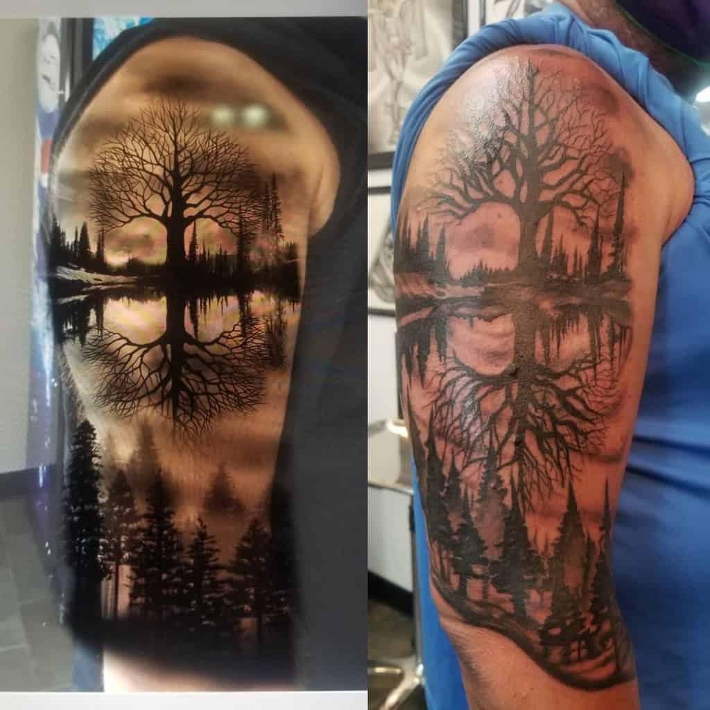 Forest Tree Arm Tattoo artistbuddharob