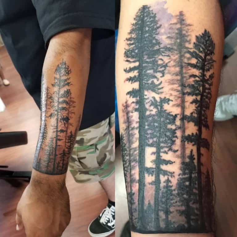 Top 75+ Best Tree Silhouette Tattoo Ideas [2021 Inspiration Guide]