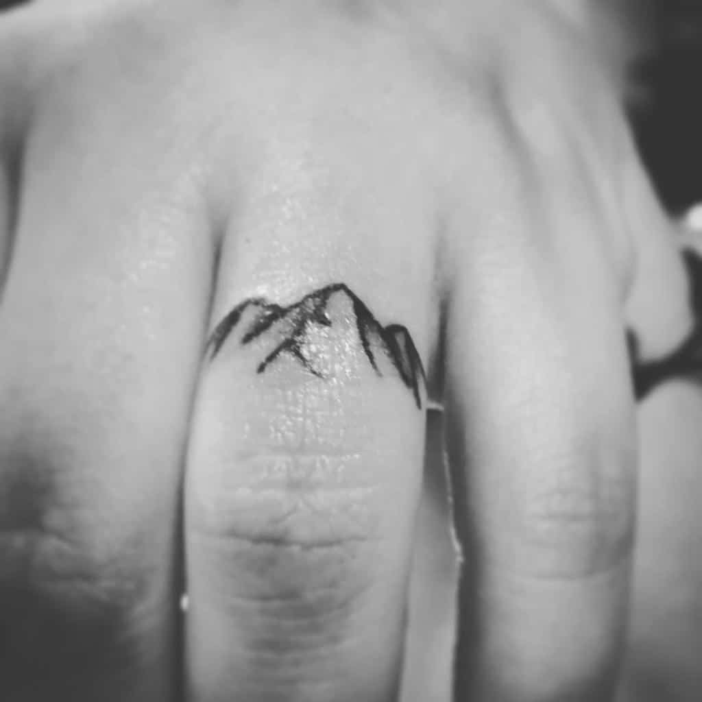 Forests And Mountains Ring Tattoo Amanda Vaughan3