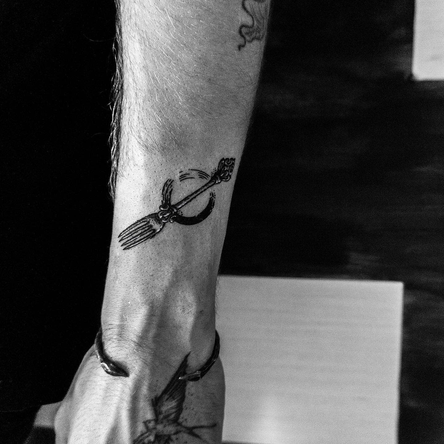Small Fork Tattoo -emnoire.ink