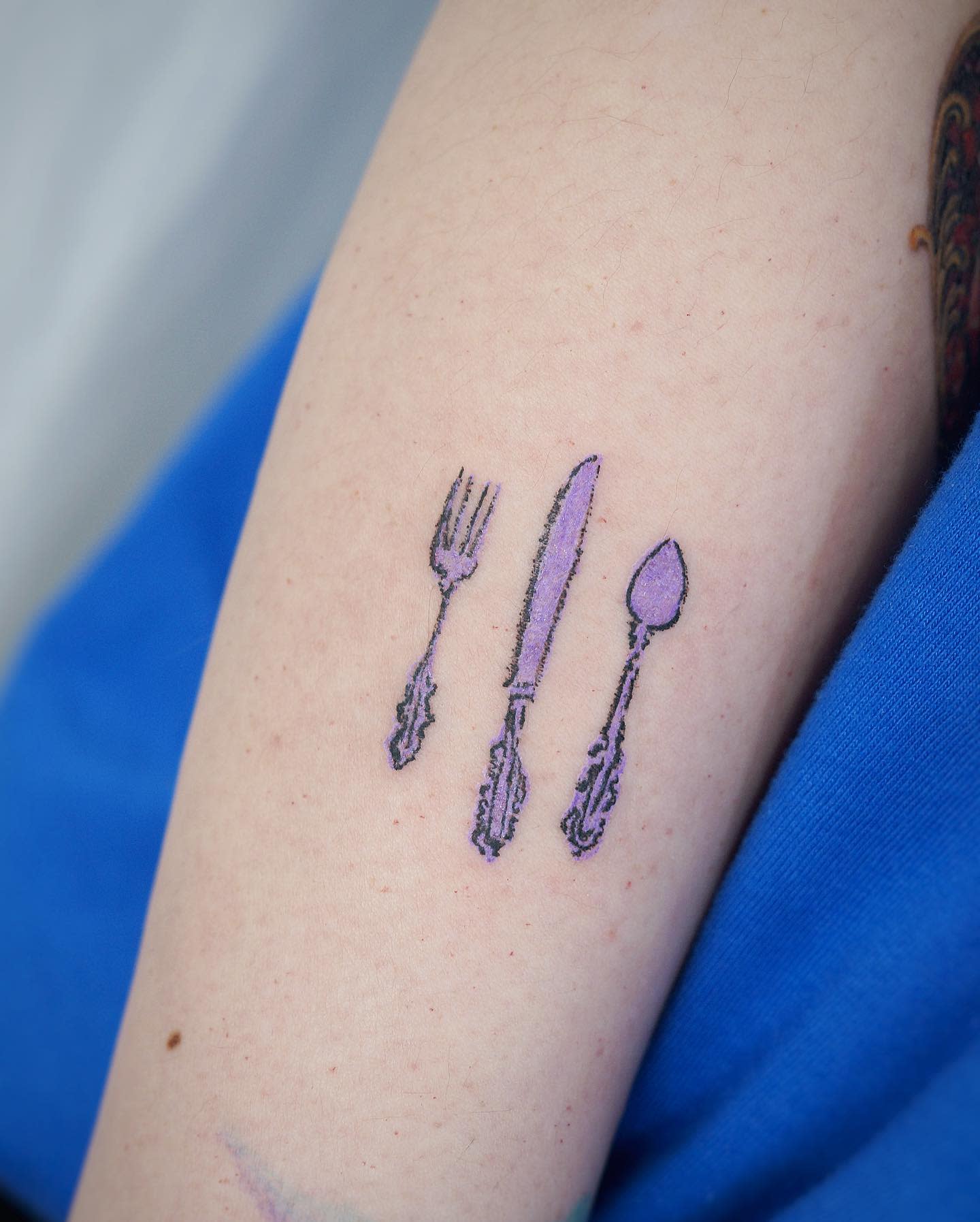 Small Fork Tattoo -poisson_tattoo