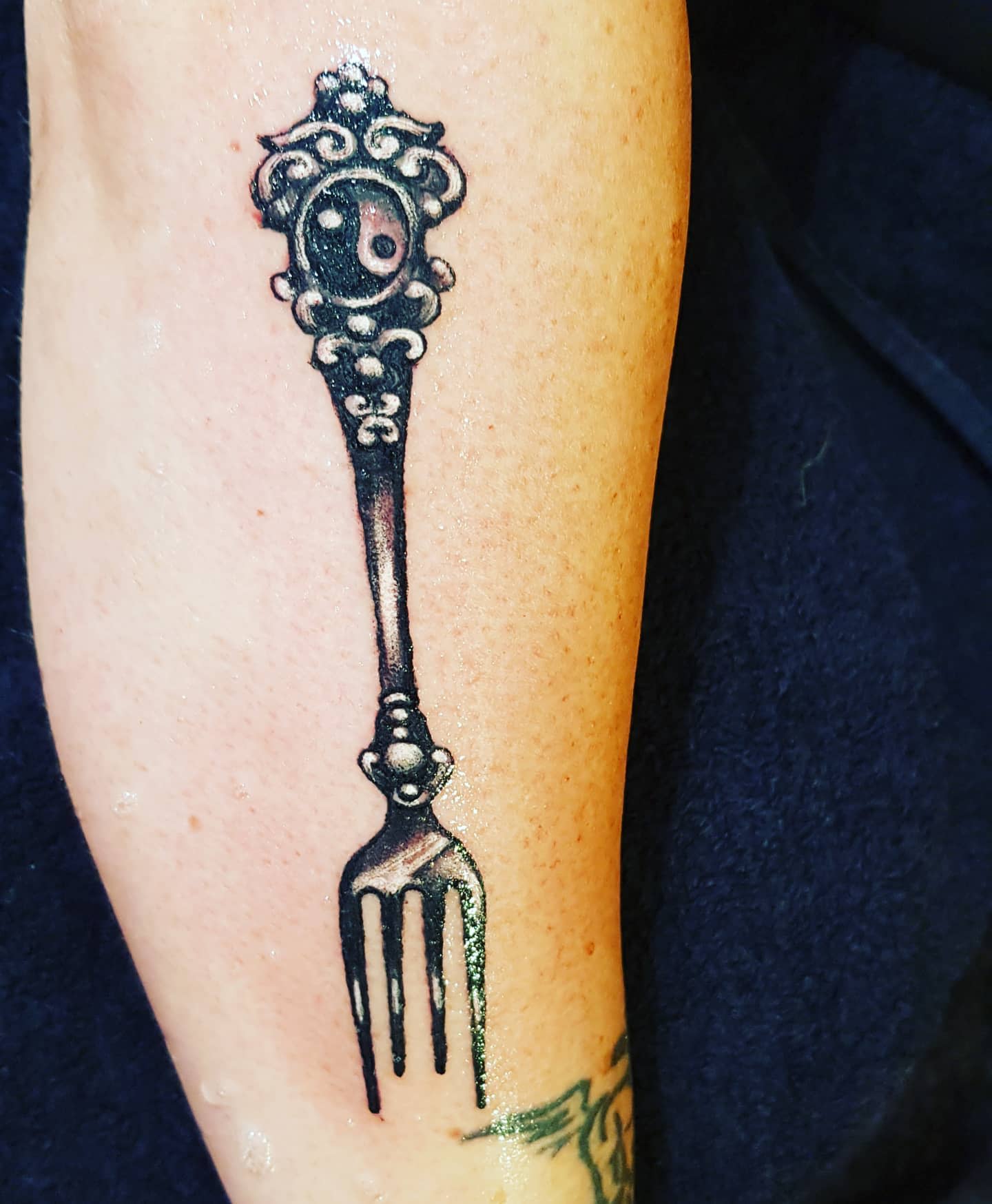 Traditional Fork Tattoo -tattoodromecorreggio