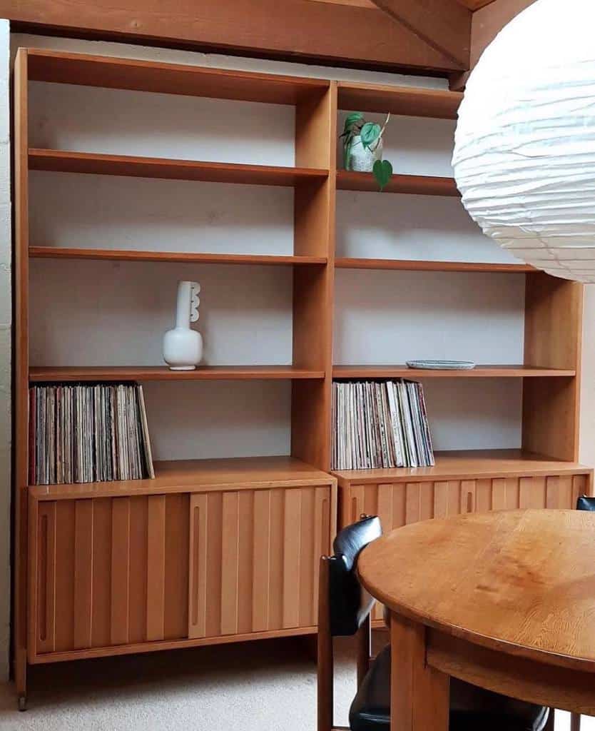 large home shelving record storage 