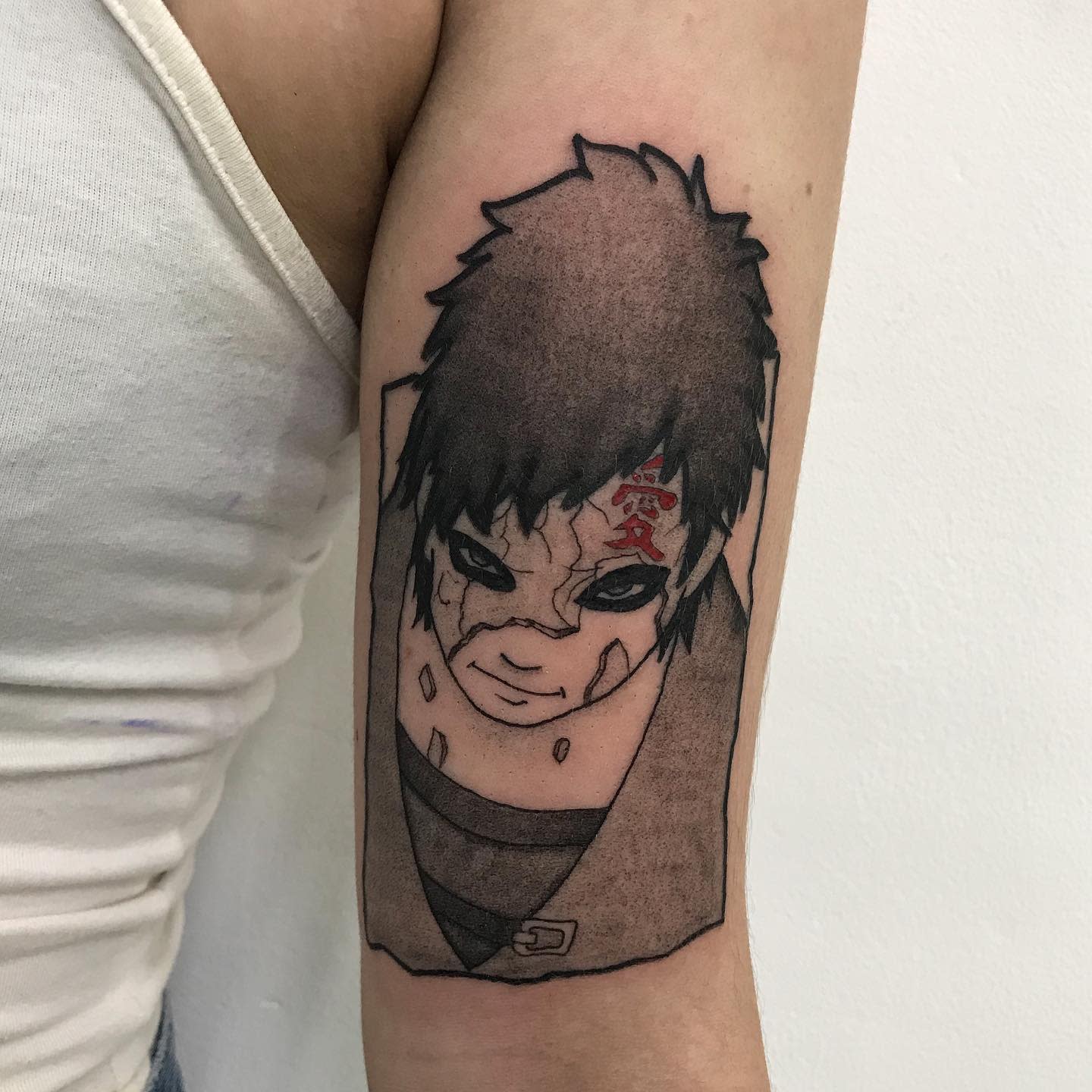 Tatuaje en el brazo de Gaara -jotapemendezttt