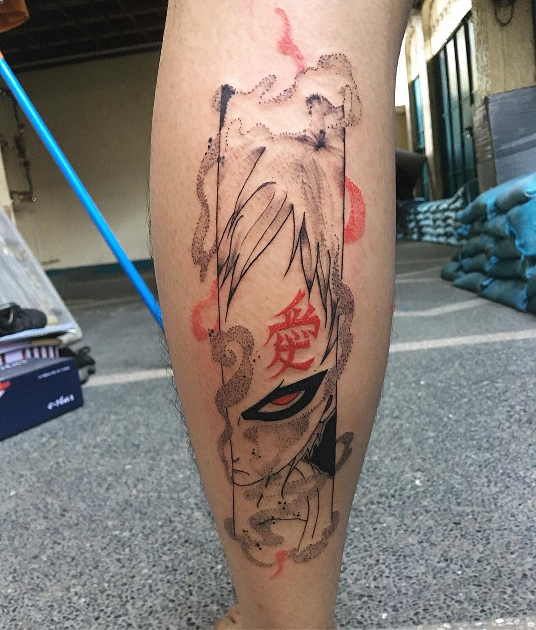 Tatuaje simple de Gaara -irezumiyuki
