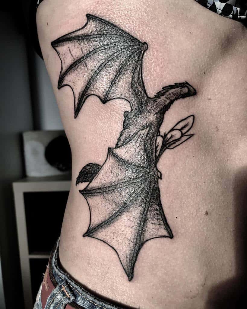 Game of Thrones Dragon Rib Tattoo charliesalvia_tattoo