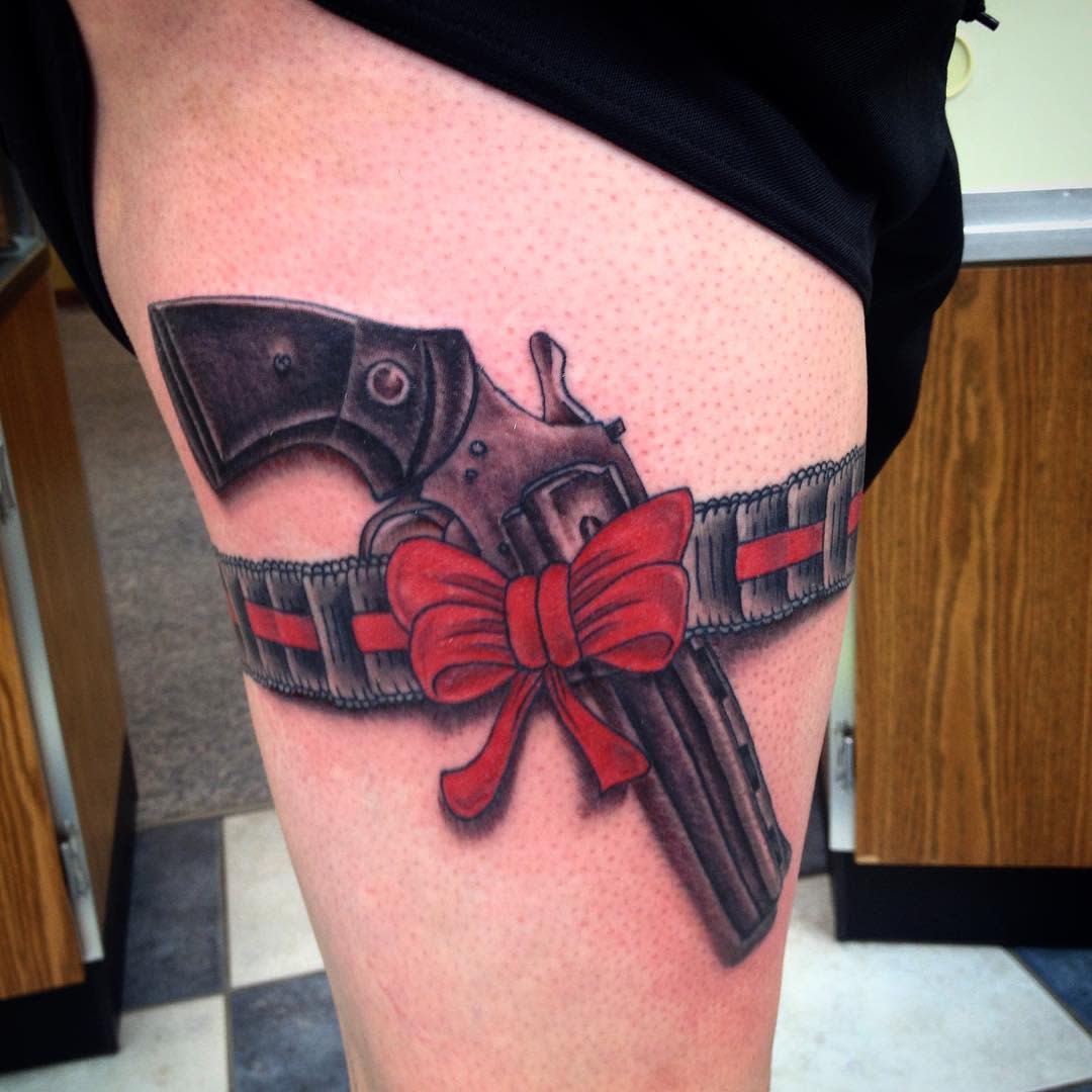 Gun Garter Tattoo -tatsbyhoss