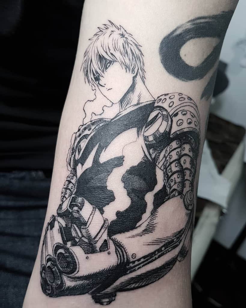 Genos One Punch Man Tattoos Support Ink