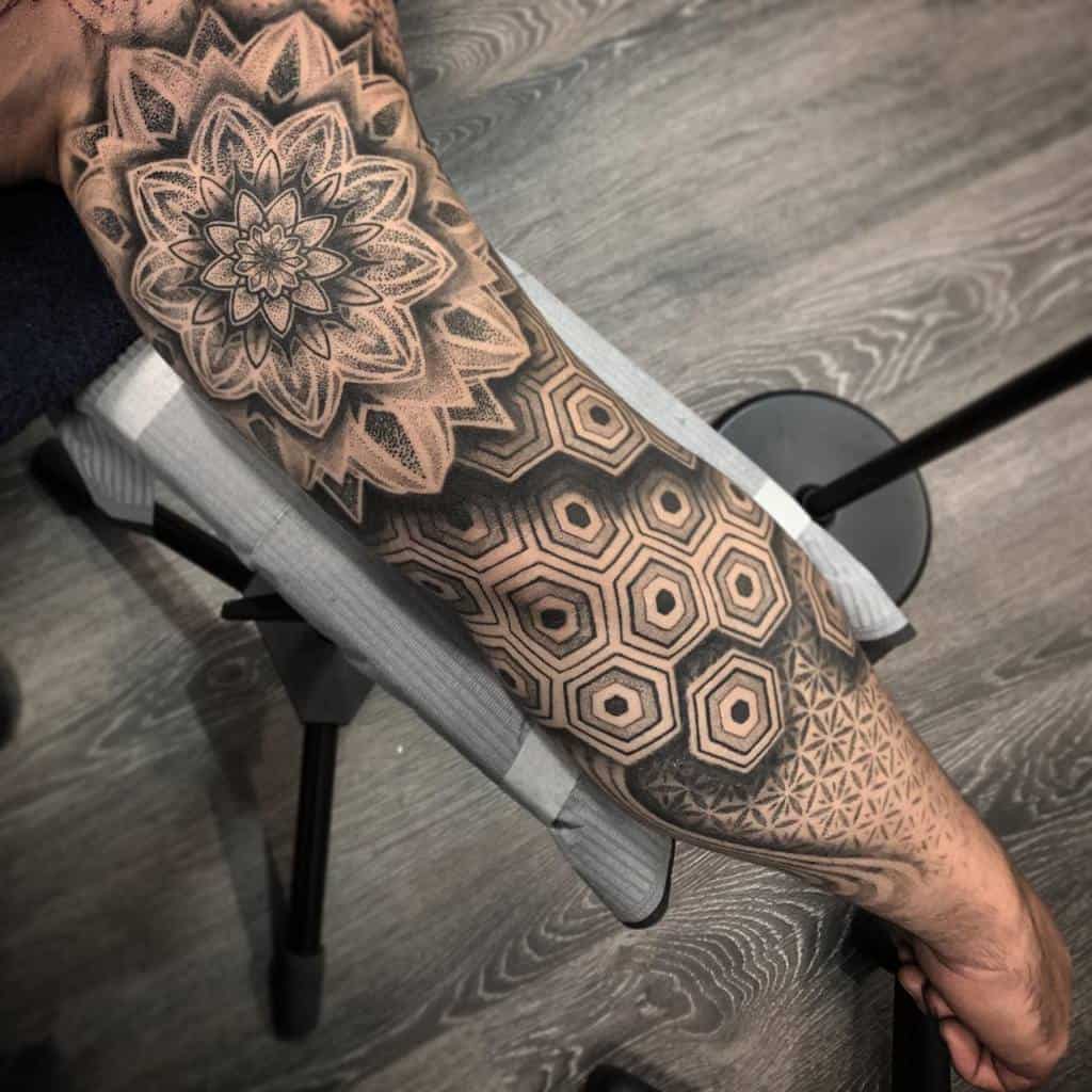 Geometric Tattoo Sleeve Filler jertattoos
