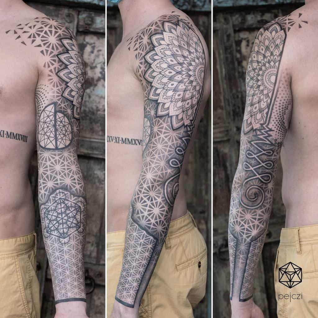 Geometric Tattoo Sleeve Filler pejczi
