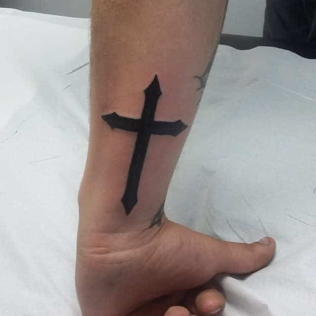 Gothic Tribal Cross Tattoo gabriele_doublesoul