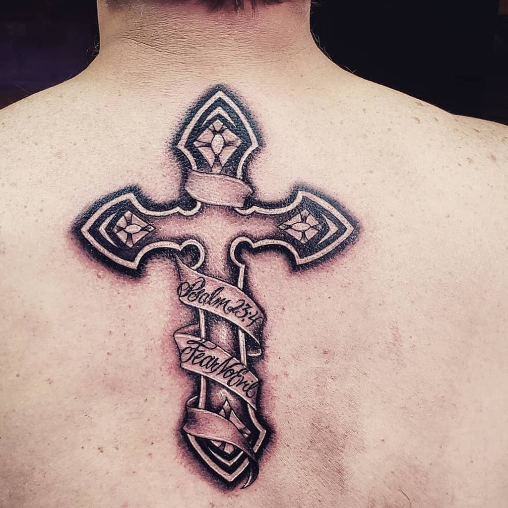 Gothic Tribal Cross Tattoo tattoojuansanchez