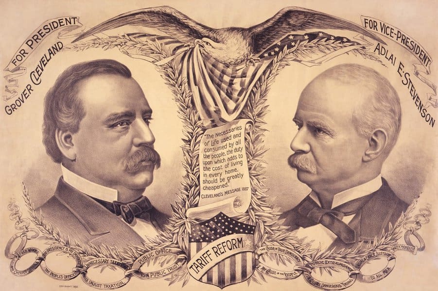Grover Cleveland and Adlai Stevenson