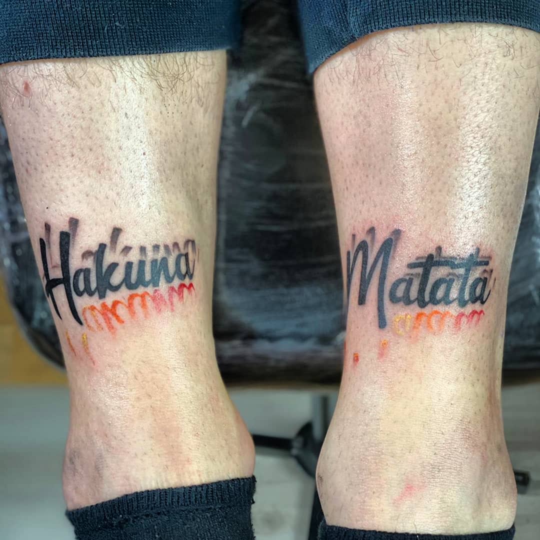 25 Astonishing Hakuna Matata Tattoo Designs  SloDive