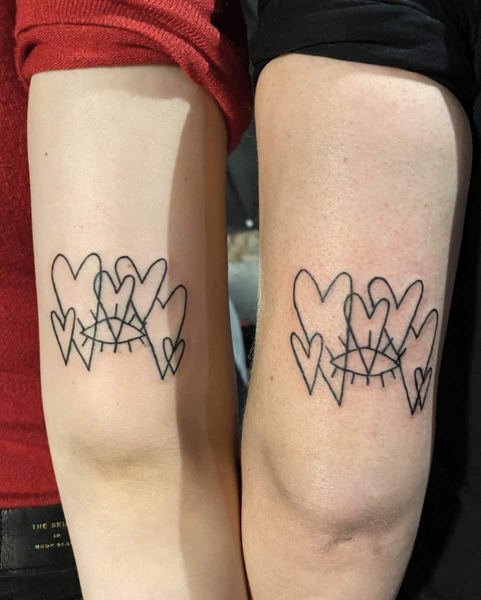 Heart Matching Tattoos agatineuniverzum