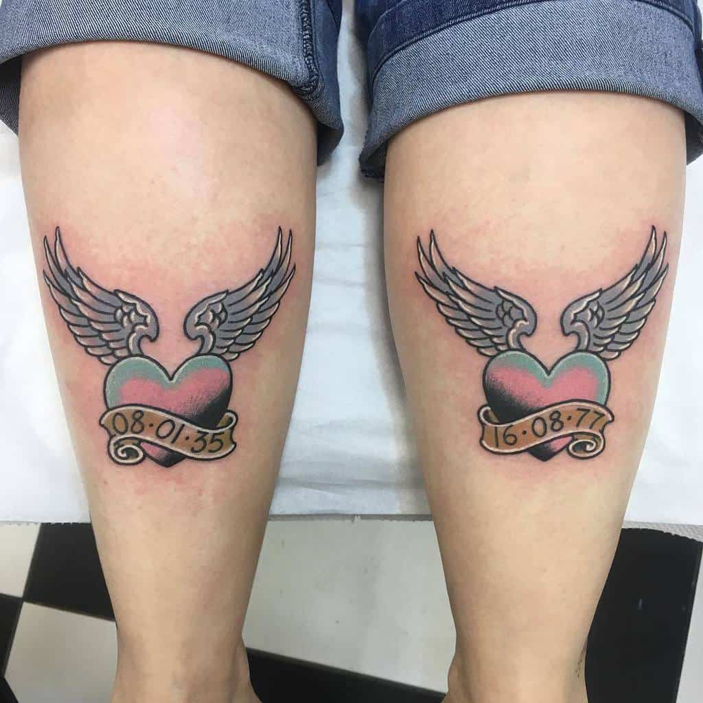 Heart With Angel Wings Tattoo steveskunx