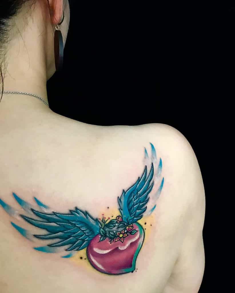 Heart With Wings Back Tattoo o_mmm_g