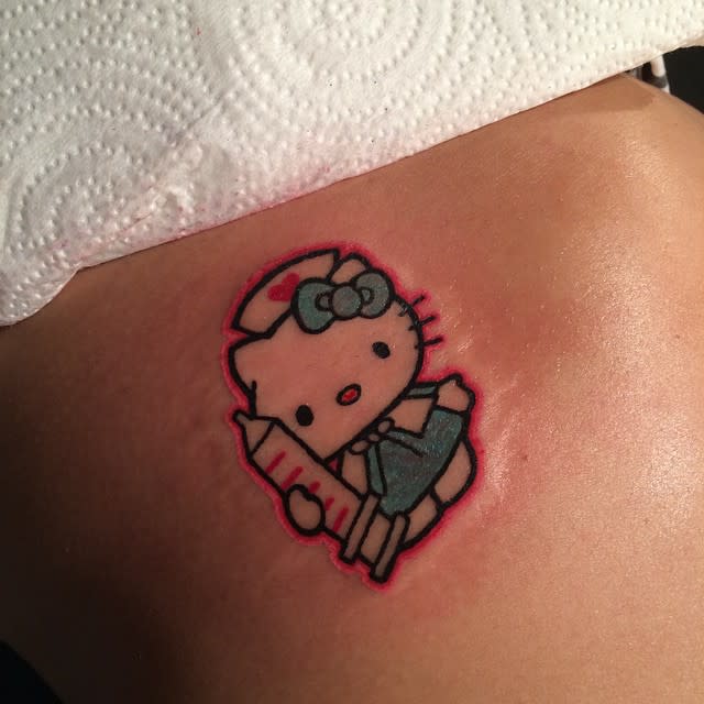 Hello Kitty Tattoo by magickmaster on DeviantArt