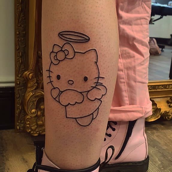 Pin by Leah Walters on tattoo | Cat tattoo small, Cat tattoo designs,  Trendy tattoos