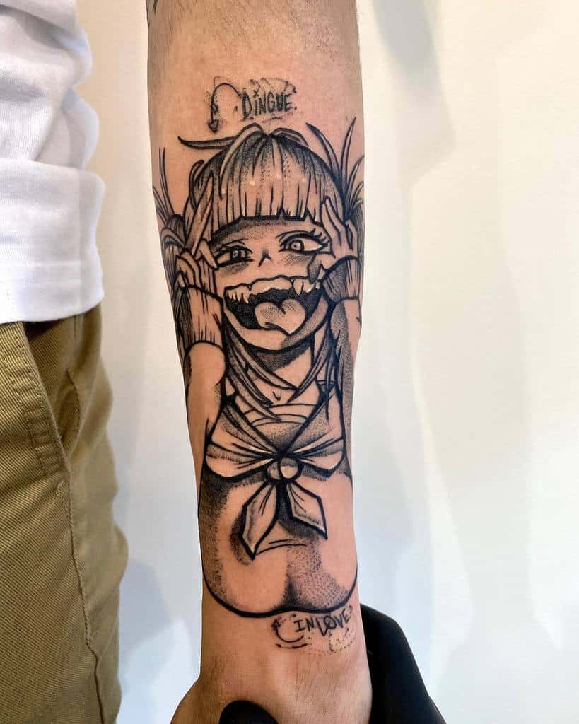Lotuss Ink on Instagram Himiko Toga panel tattoo piece done by Artist  melissaalotuss Book your appointment today DM Email or text her for  inquiry tattoo