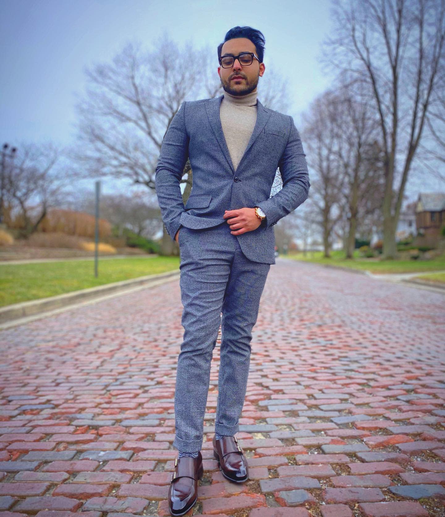Suit How To Wear A Turtleneck -basithshah1