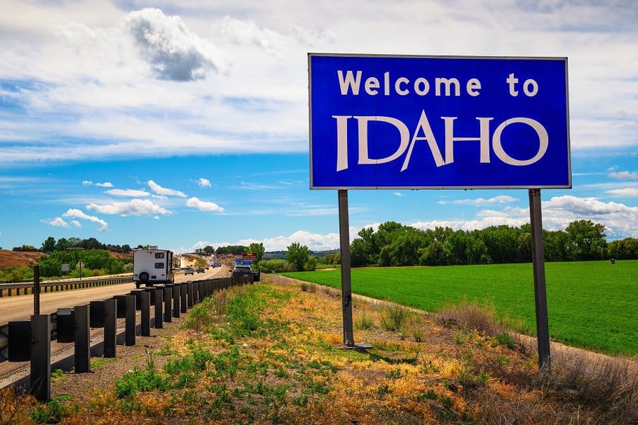 Idaho Welcome Sign