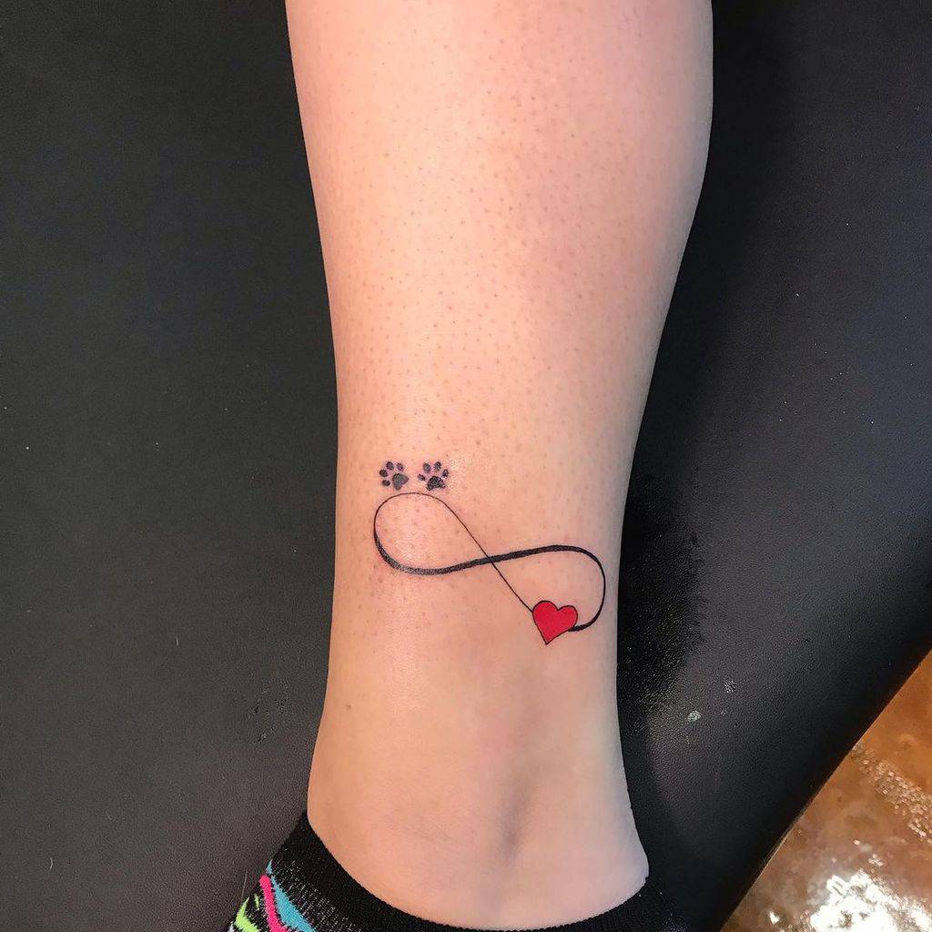 Infinity Heart Ankle Tattoo inspiredarttattoo