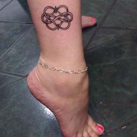 Infinity Heart Ankle Tattoo thetoddamour