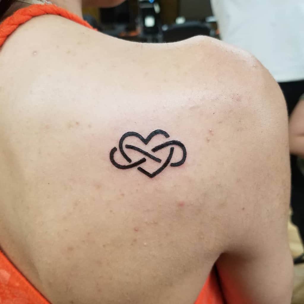 Infinity Heart Back Tattoo burrbryce