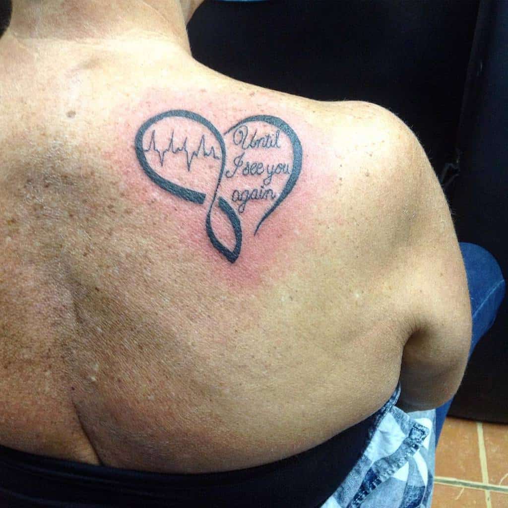 Infinity Heart Back Tattoo mansruintattoo