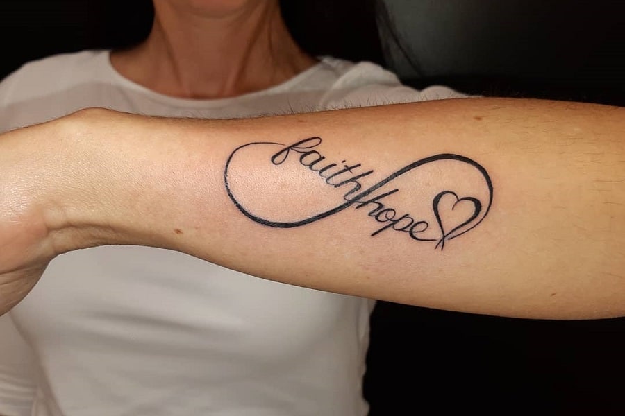 Amazon.com : Dopetattoo 6 sheets Temporary Tattoos Infinity Symbols Family  Symbol Love for Women Fake tattoos for Neck Arm Face Body : Beauty &  Personal Care
